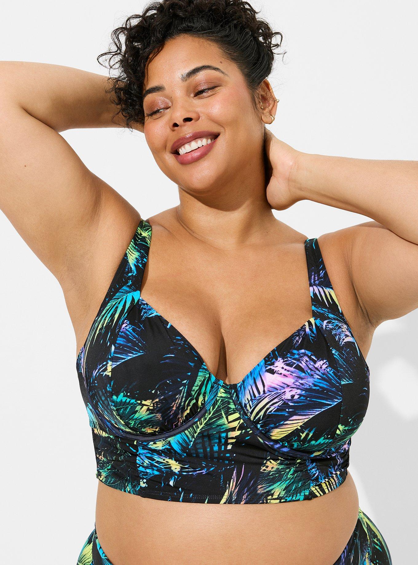 Plus Size - Underwire Cut And Sew Bikini Top - Torrid