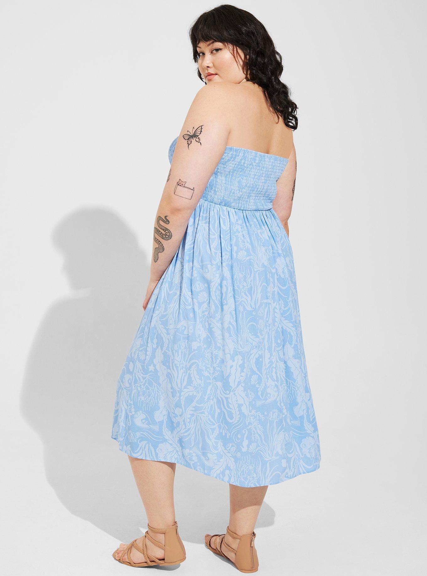 Plus Size - Disney Pixar Nemo Midi Convertible Sleeveless Dress