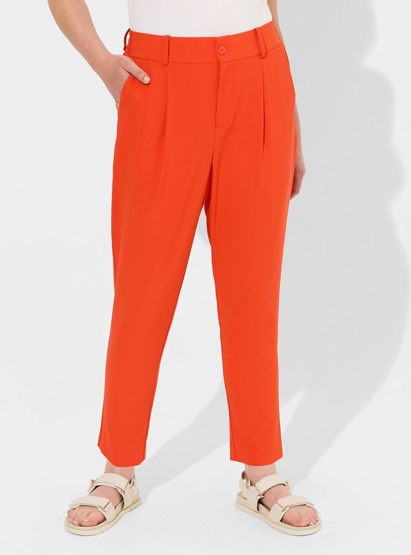 Taper Stretch Crepe High-Rise Pant