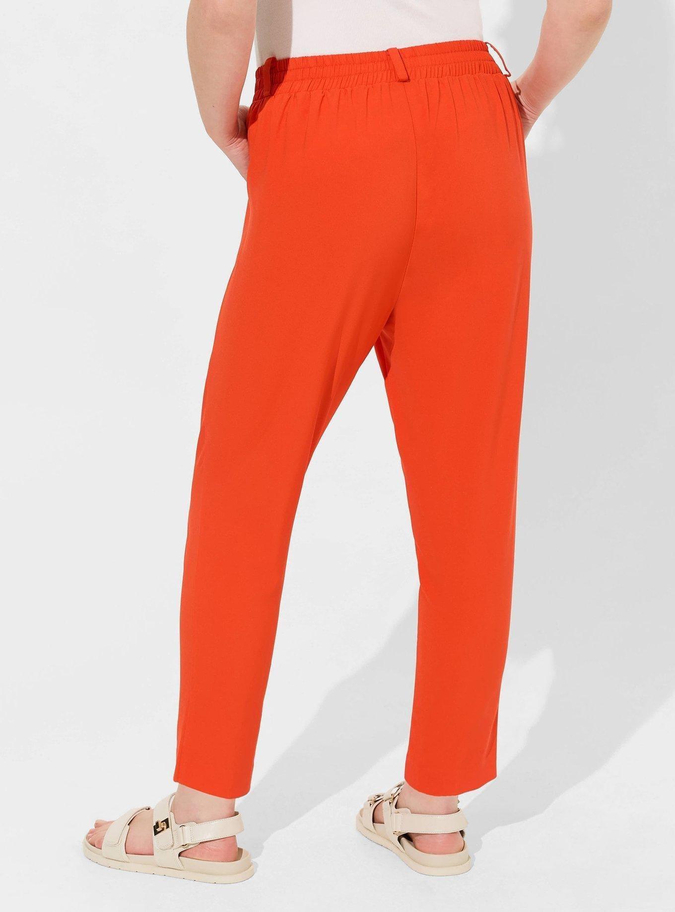 Taper Stretch Crepe High-Rise Pant