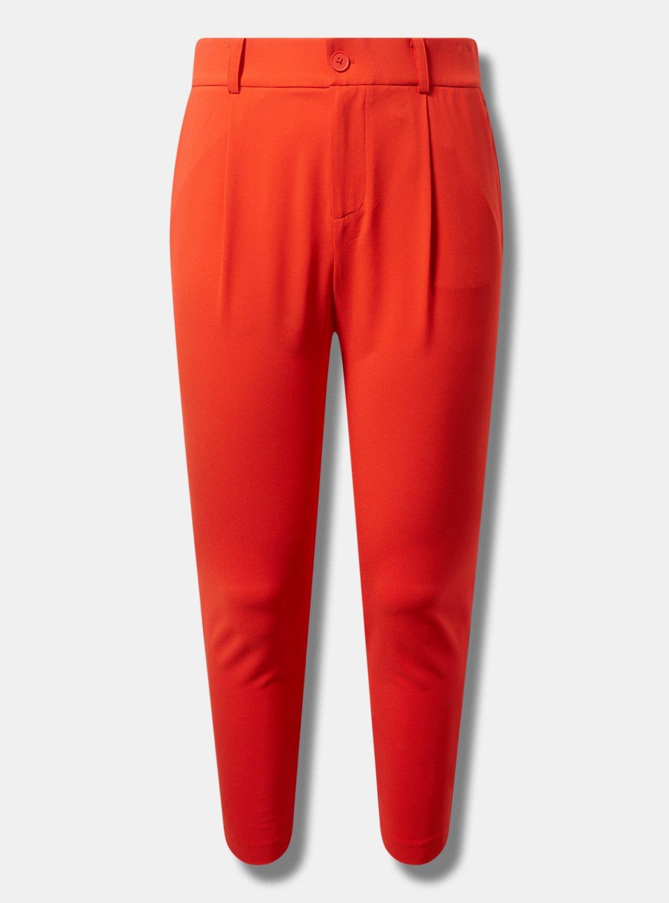 Taper Stretch Crepe High-Rise Pant