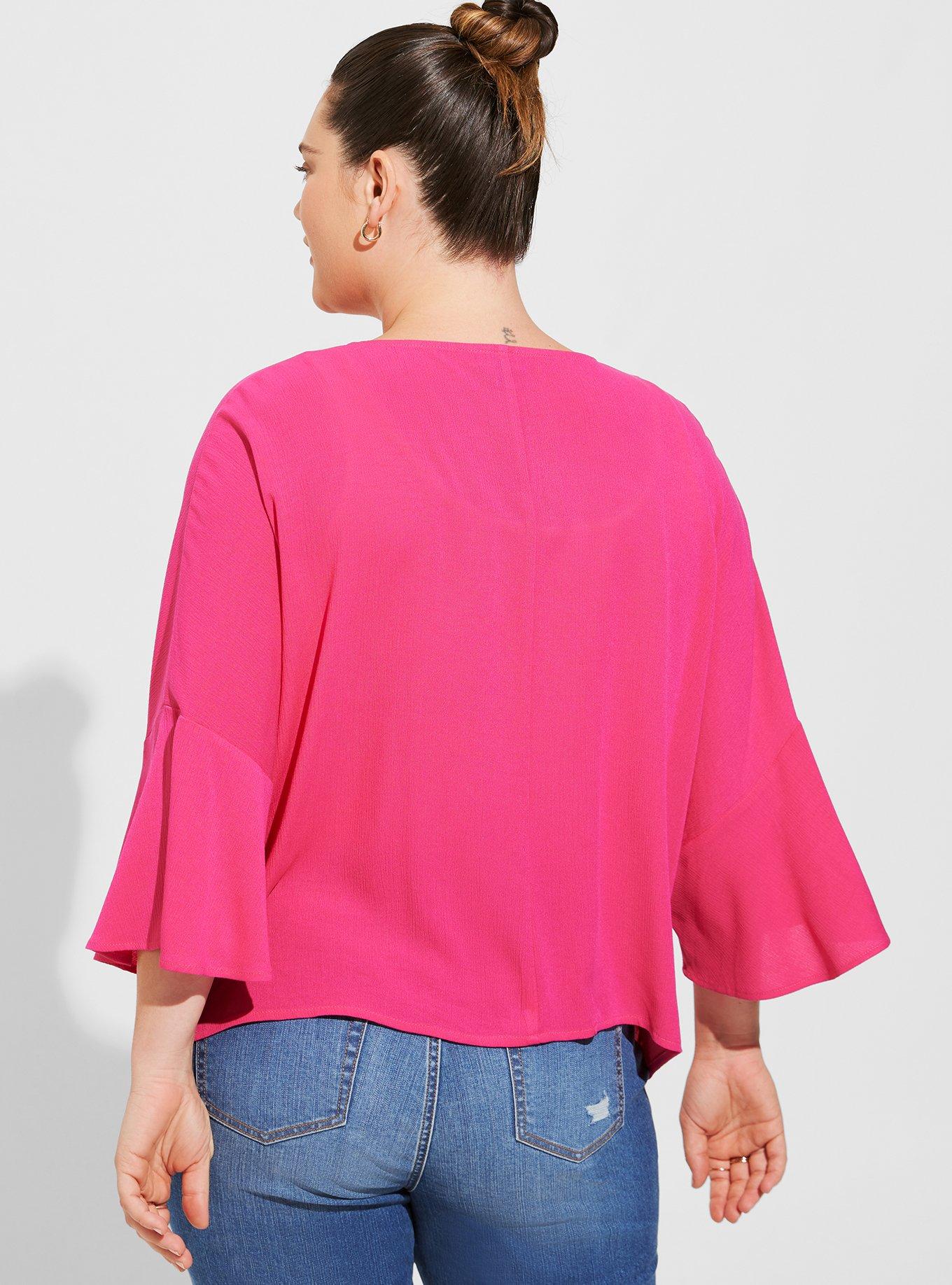 Washable Gauze Tie Front Crop Kimono