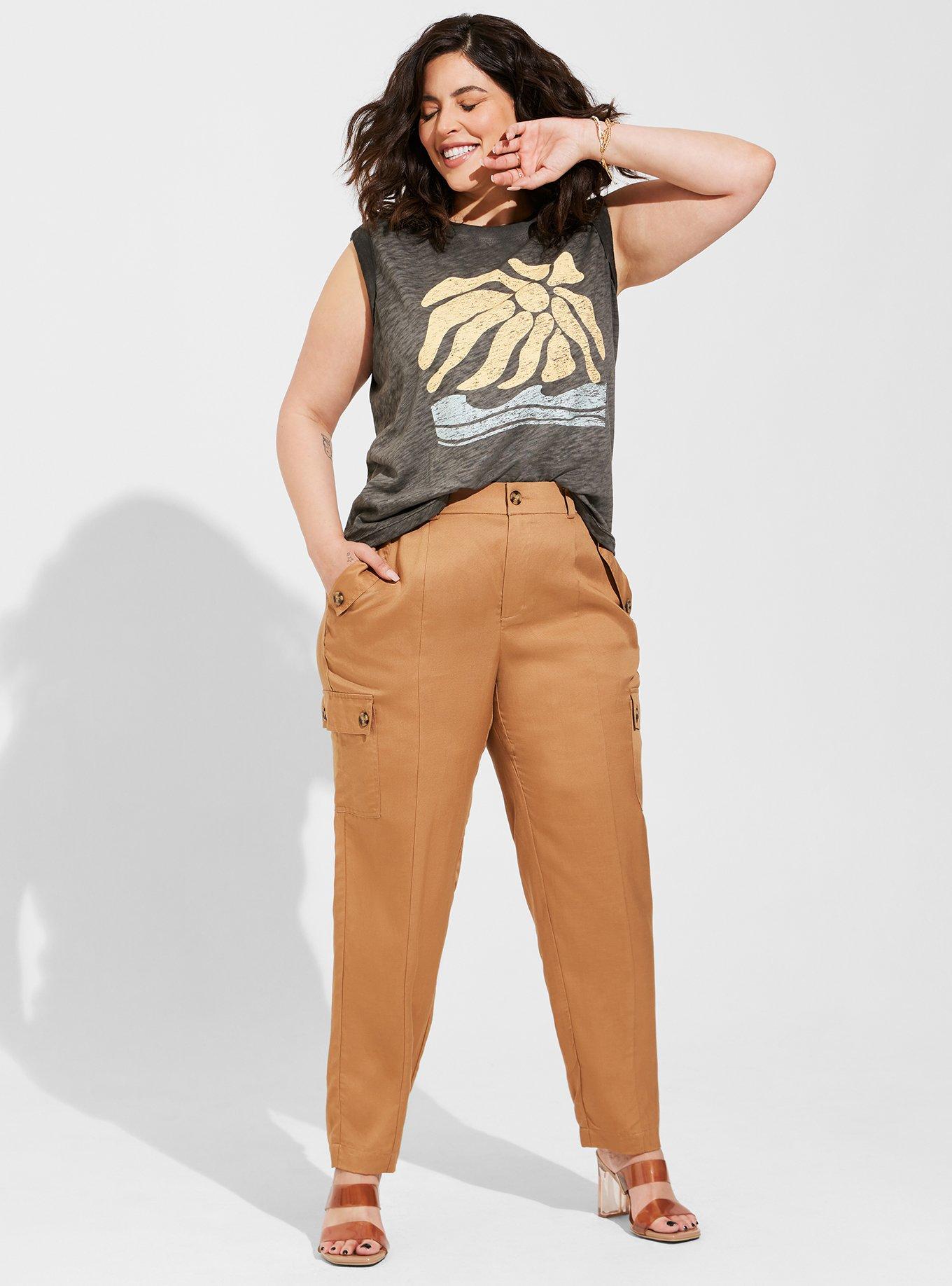 Torrid Stretch Linen Pants for Women