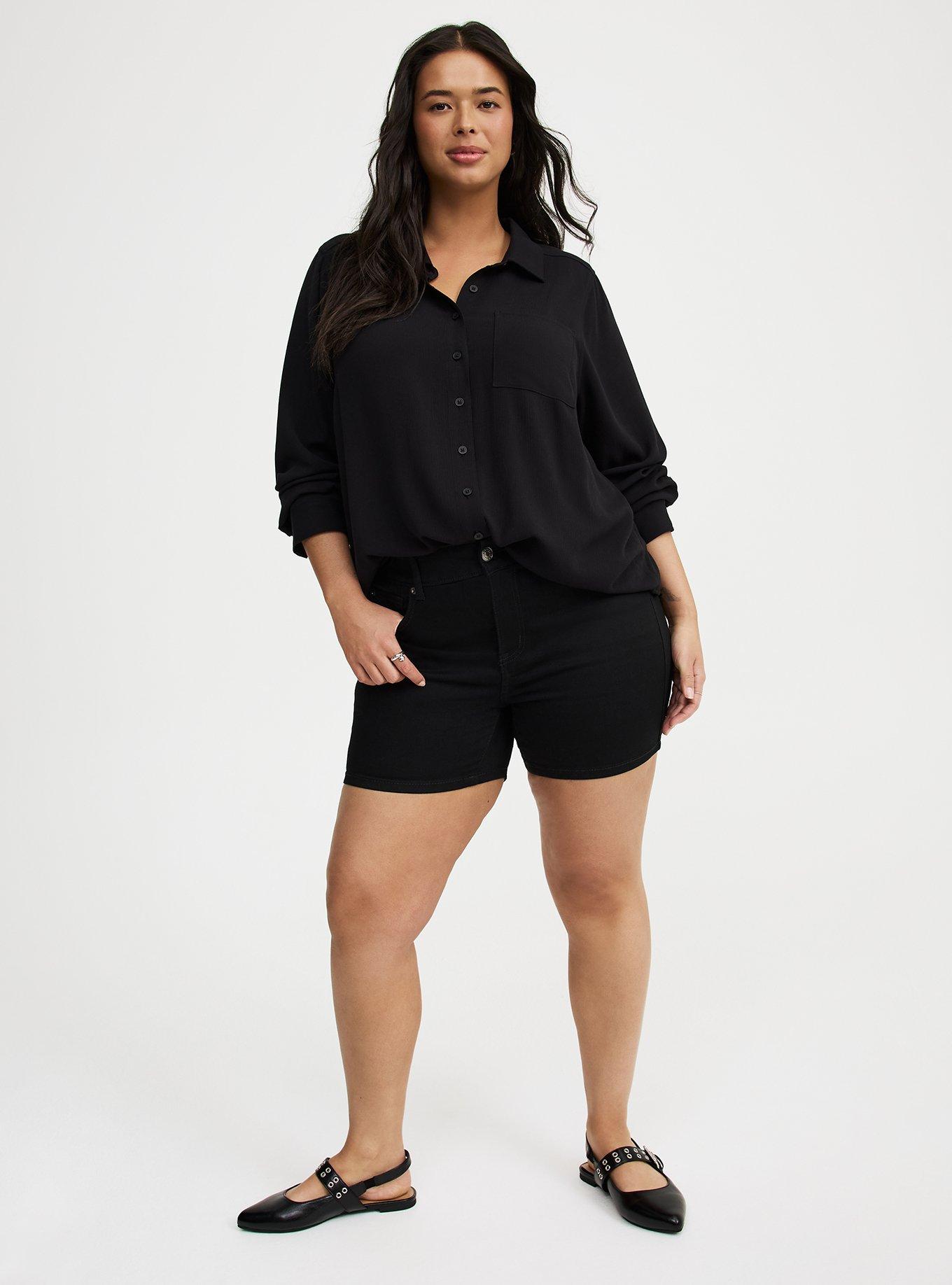 Lizzie Crinkle Gauze Button Up Long Sleeve Shirt