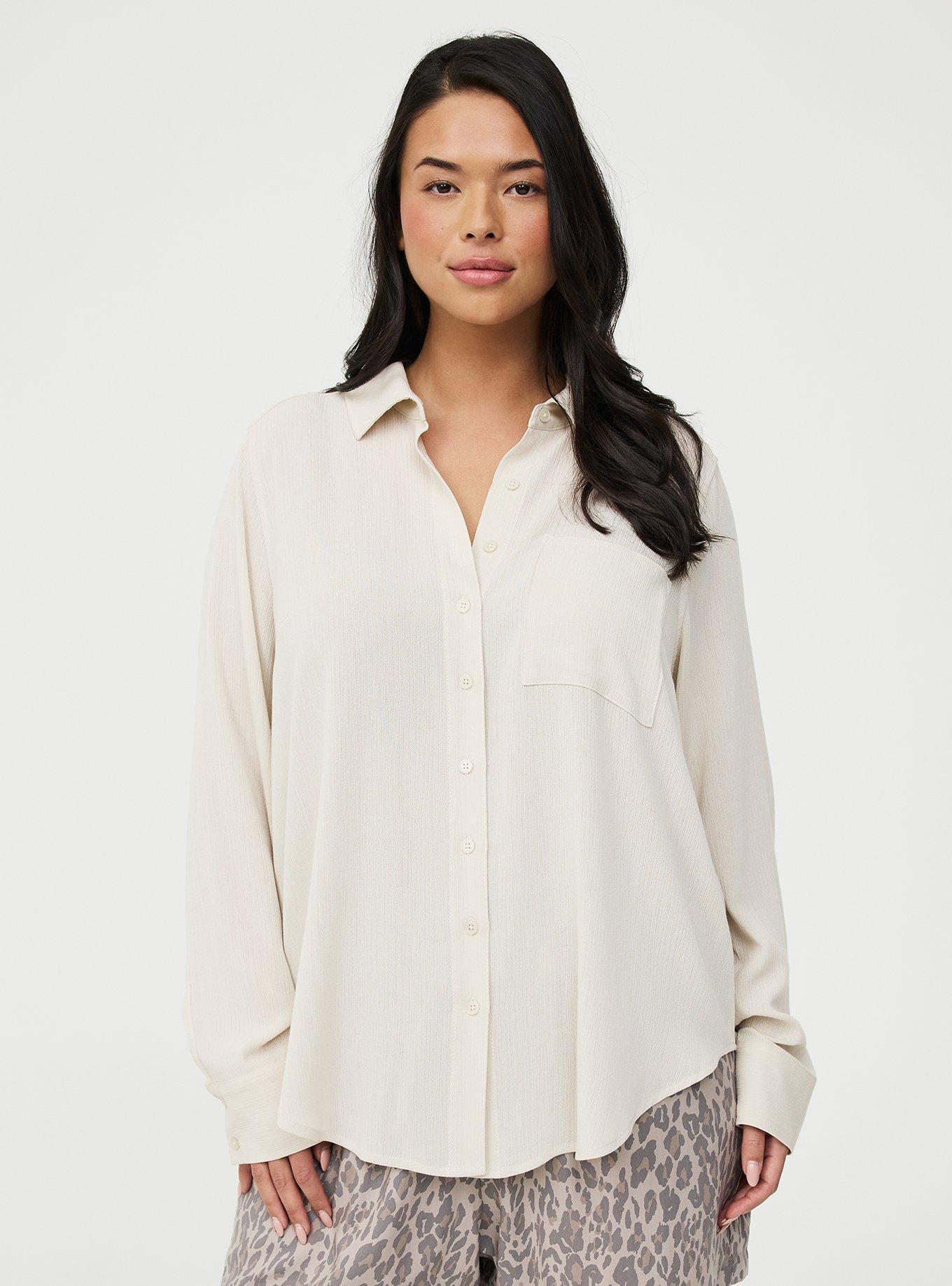 Lizzie Button-Up Shirt, RAINY DAY, hi-res