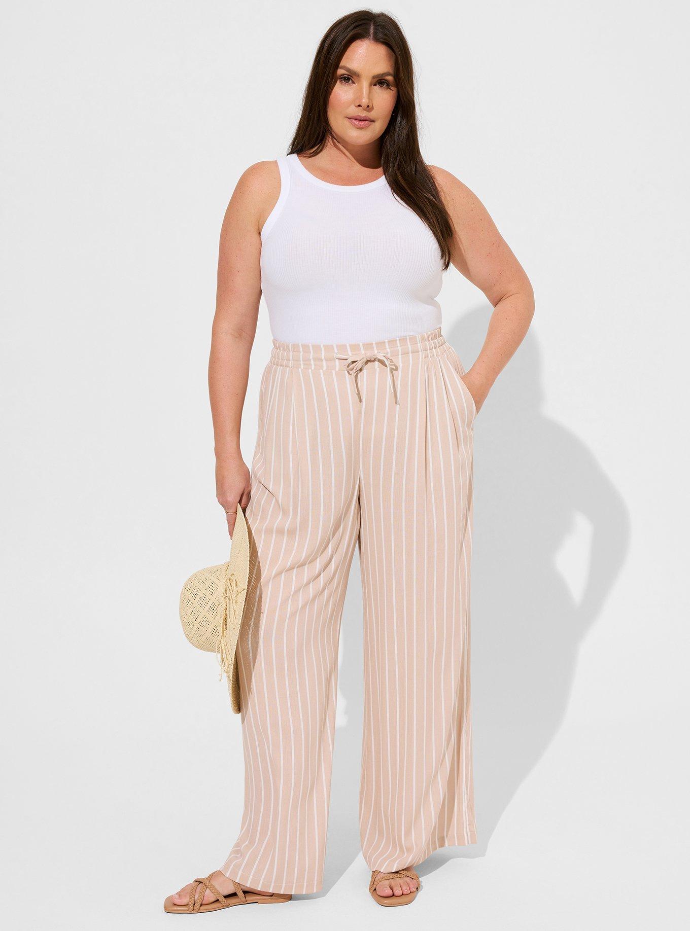 Gauze pants shop plus size