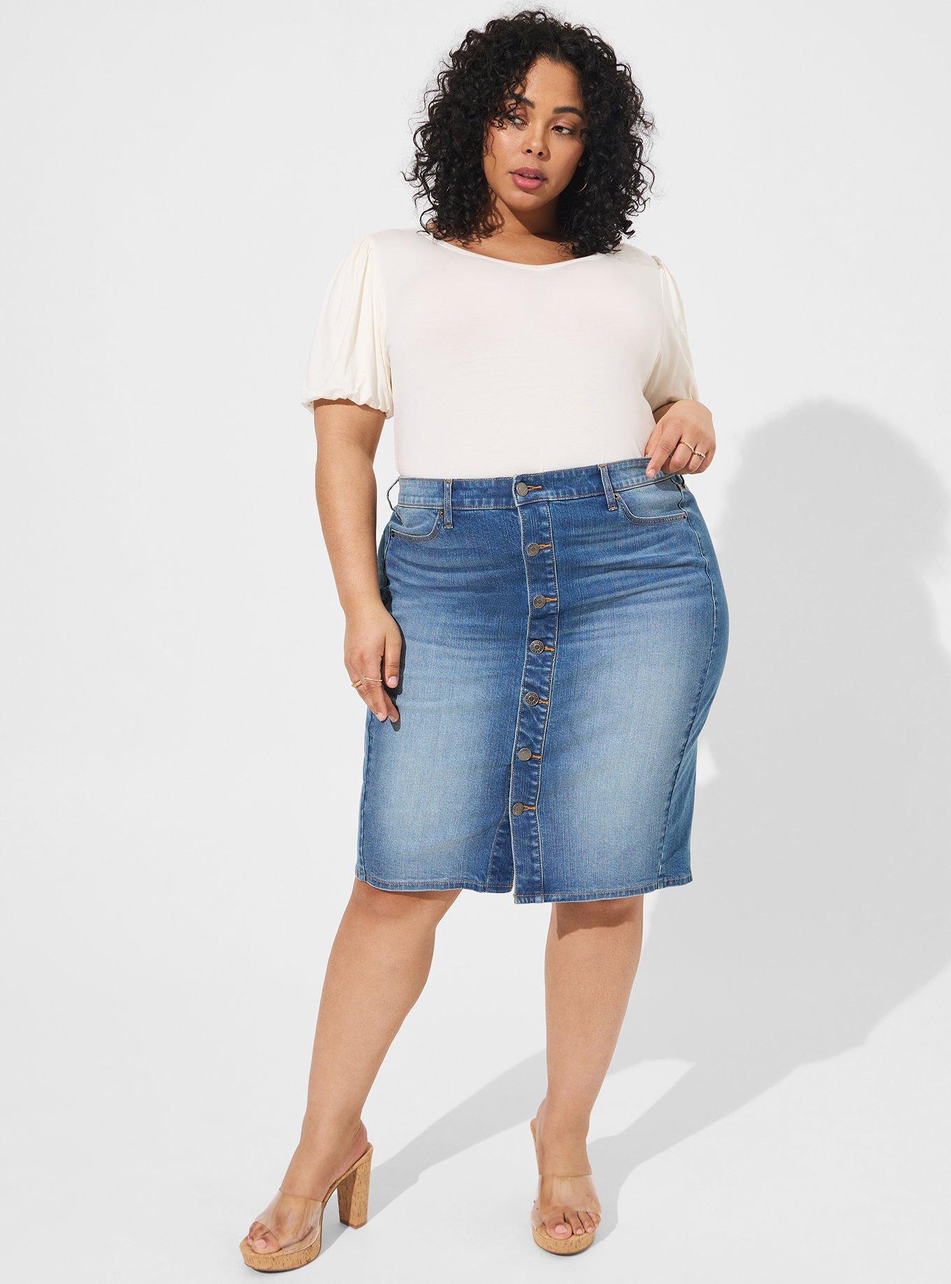 Jean shop skirt torrid