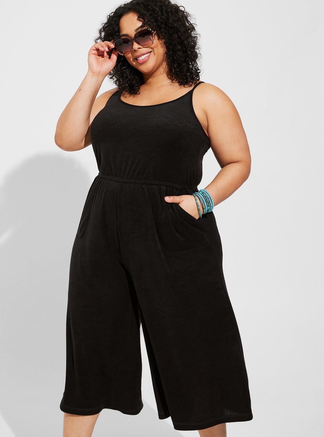 Plus size hot sale beach jumpsuit