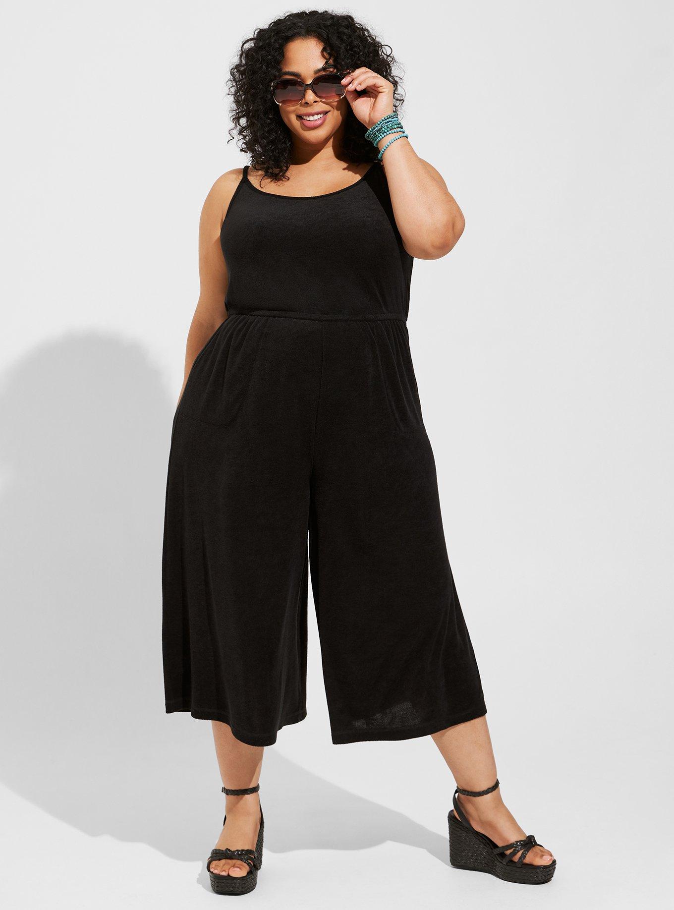 Plus size sale beach jumpsuit