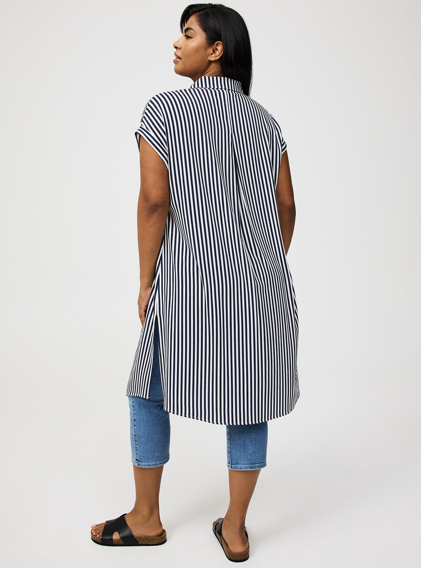 Button-Up Tunic Shirt
