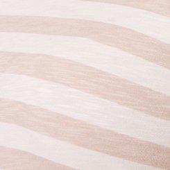 Super Soft Slub Crew Neck Double Ruffle Sleeve Tee, STRIPE IVORY, swatch
