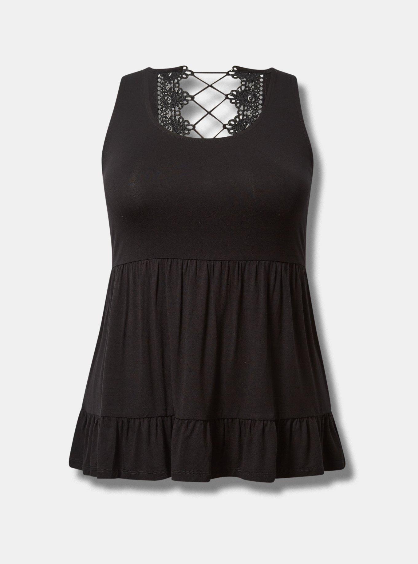 NEW TORRID PLUS retailer SIZE SUPER SOFT LACE-UP TANK