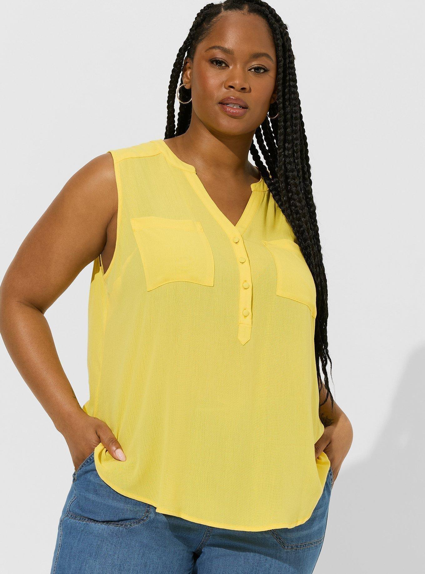 Torrid • Yellow Floral Off the Shoulder Top Blouse 1 1X authentic 14/16 Lace Up Plus Size