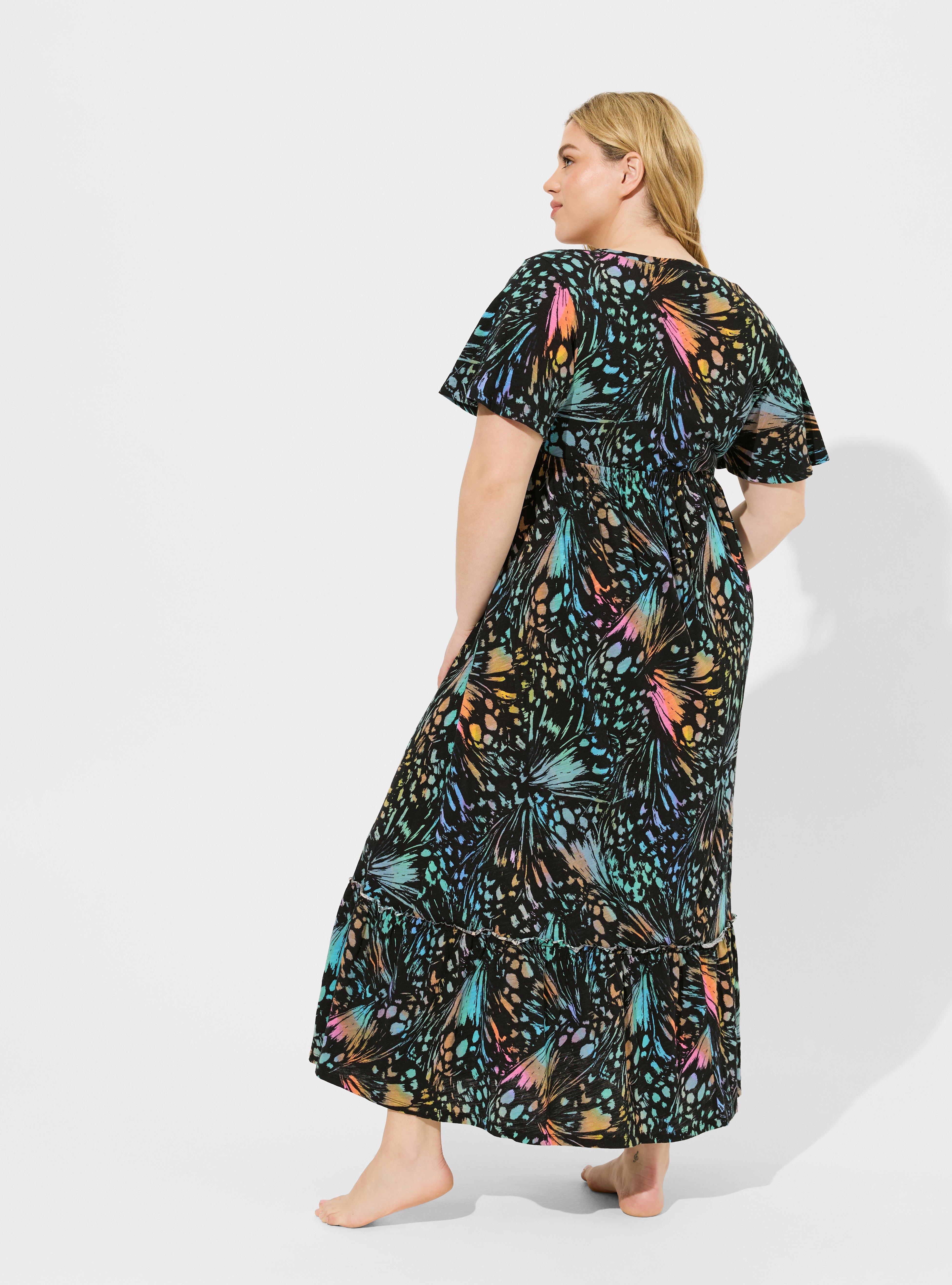 Plus Size Maxi Cotton Slub Babydoll Beach Dress Torrid