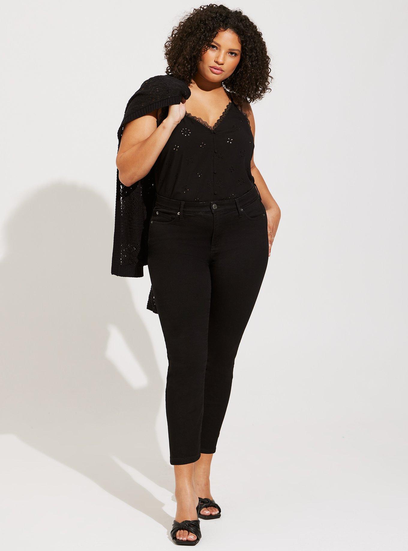 Sophie Eyelet Swing Cami, DEEP BLACK, alternate