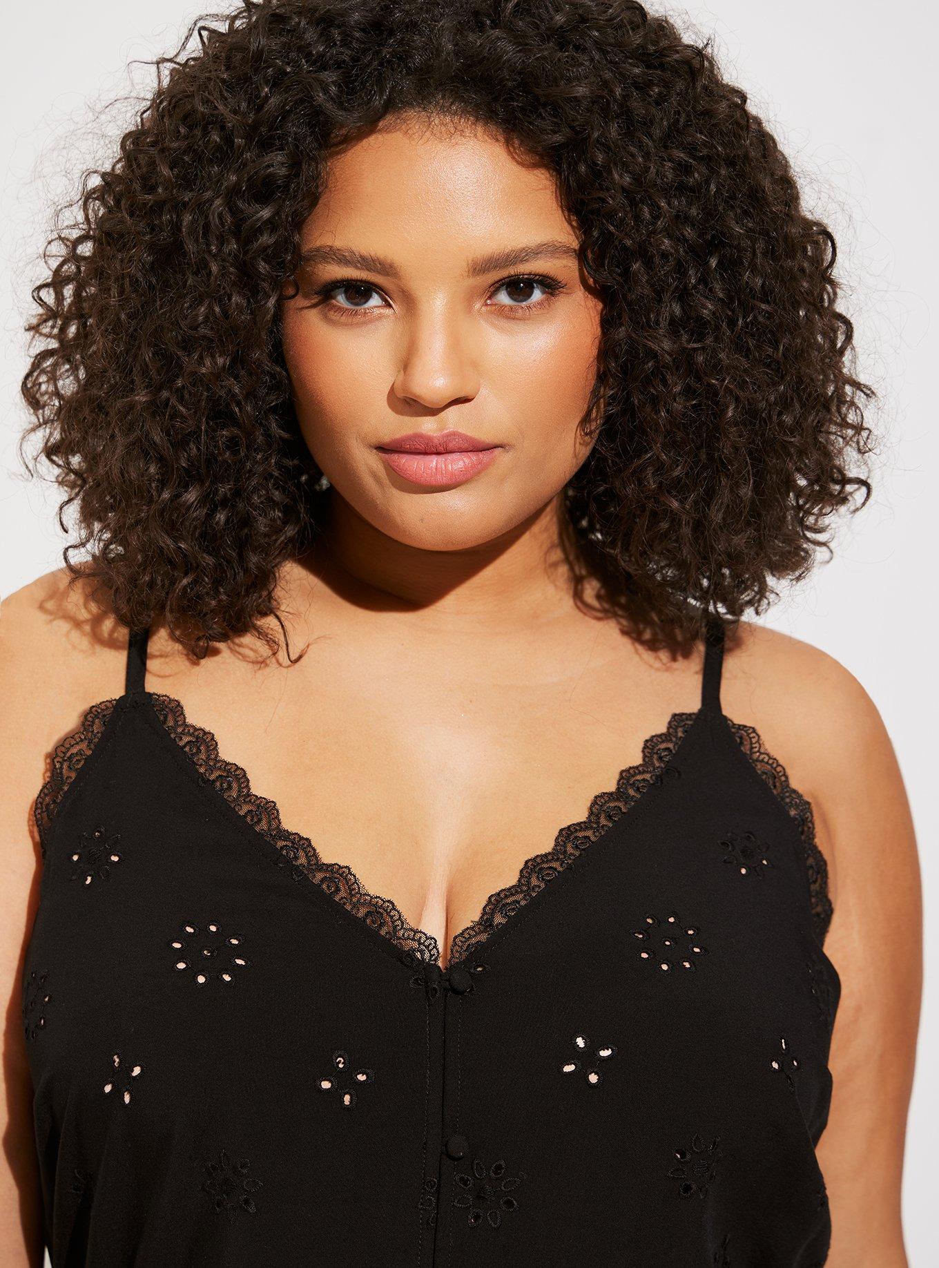 Sophie Eyelet Swing Cami, DEEP BLACK, alternate