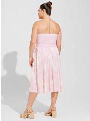 Plus Size Midi Jersey Challis Sweetheart Tube Dress, EMMA FLORAL, alternate