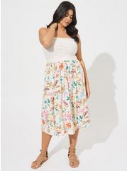 Plus Size Midi Jersey Challis Sweetheart Tube Dress, CARRIE FLORAL, hi-res
