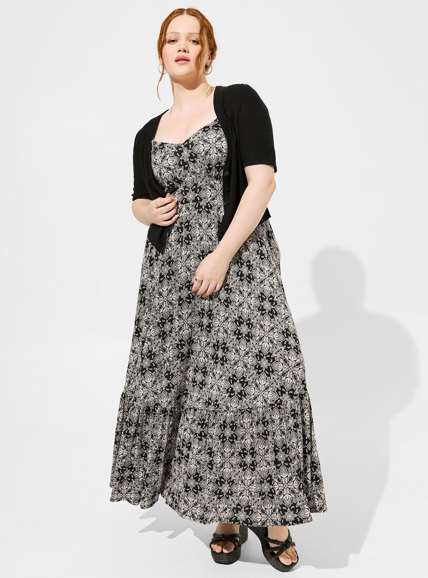 Plus Size Slub Cardigan Elbow Sleeve Shrug Sweater Torrid