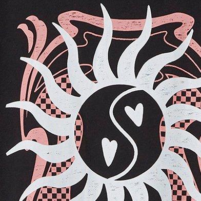 Plus Size Yin and Yang Relaxed Fit Signature Jersey V-Neck Tee, DEEP BLACK, swatch