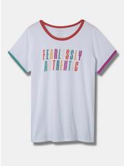 Fearless Classic Fit Cotton Crew Neck Ringer Tee, BRIGHT WHITE, hi-res