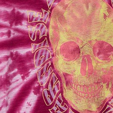 Trippy Skull Classic Fit Heritage Slub Crew Neck Tank, PURPLE TIE DYE, swatch