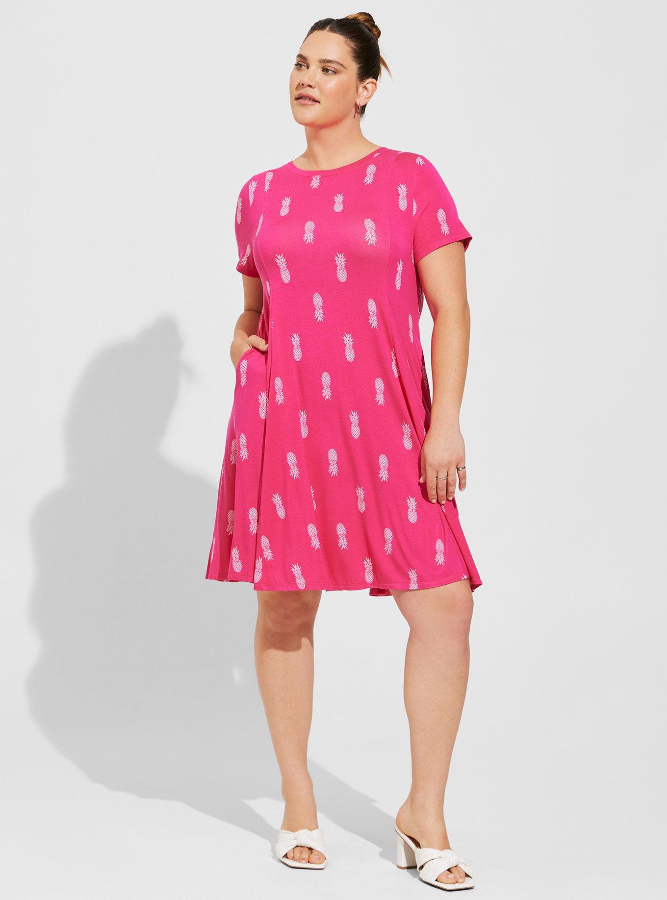 Torrid fit shop and flare dress