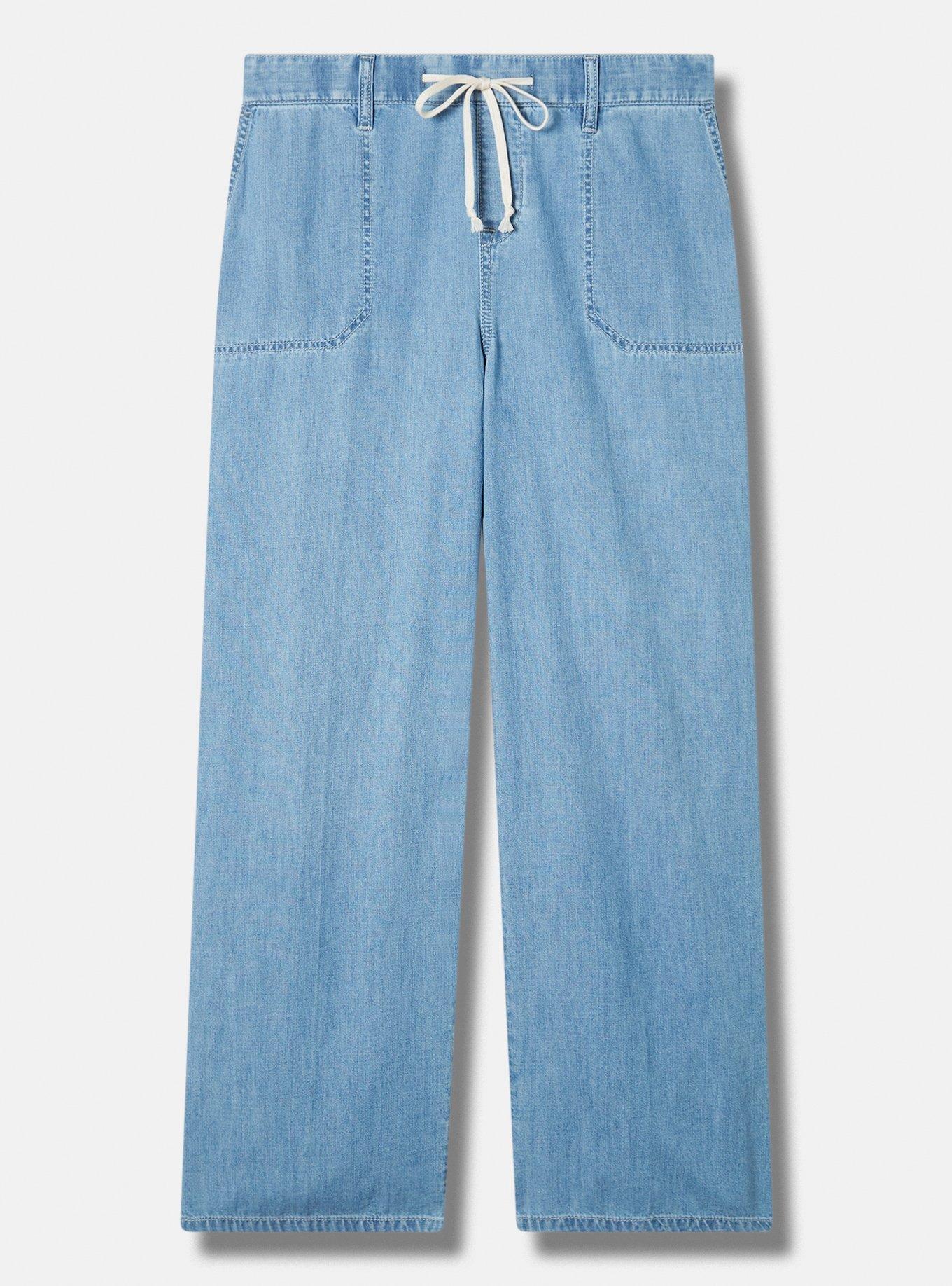 Pull-On Wide Leg Light Weight Jean