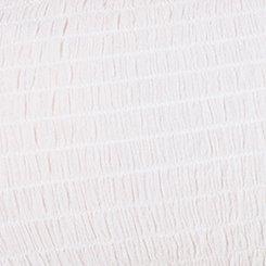 Washable Gauze Smocked Crop Beach Cami, IVORY, swatch