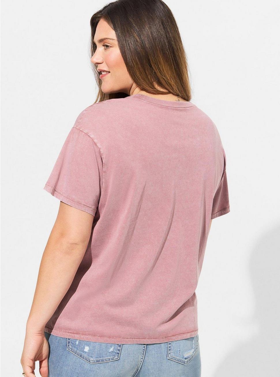 Relaxed Vintage Cotton Jersey Crew Neck Pocket Tee, ROSE TAUPE, alternate