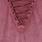 Plus Size Vintage Cotton Jersey Crew Neck Lace Up Tee, ROSE TAUPE, swatch