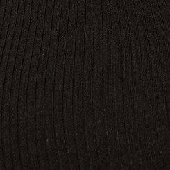 Plus Size Fitted Super Soft Rib Notch Neck Tank, DEEP BLACK, swatch