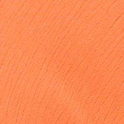 Washable Crinkle Gauze Blouson Short Sleeve Crop Top, NASTURTIUM, swatch
