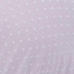 Chiffon Clip Dot Ruffle Tie Waist Tank, LILAC GRAY, swatch