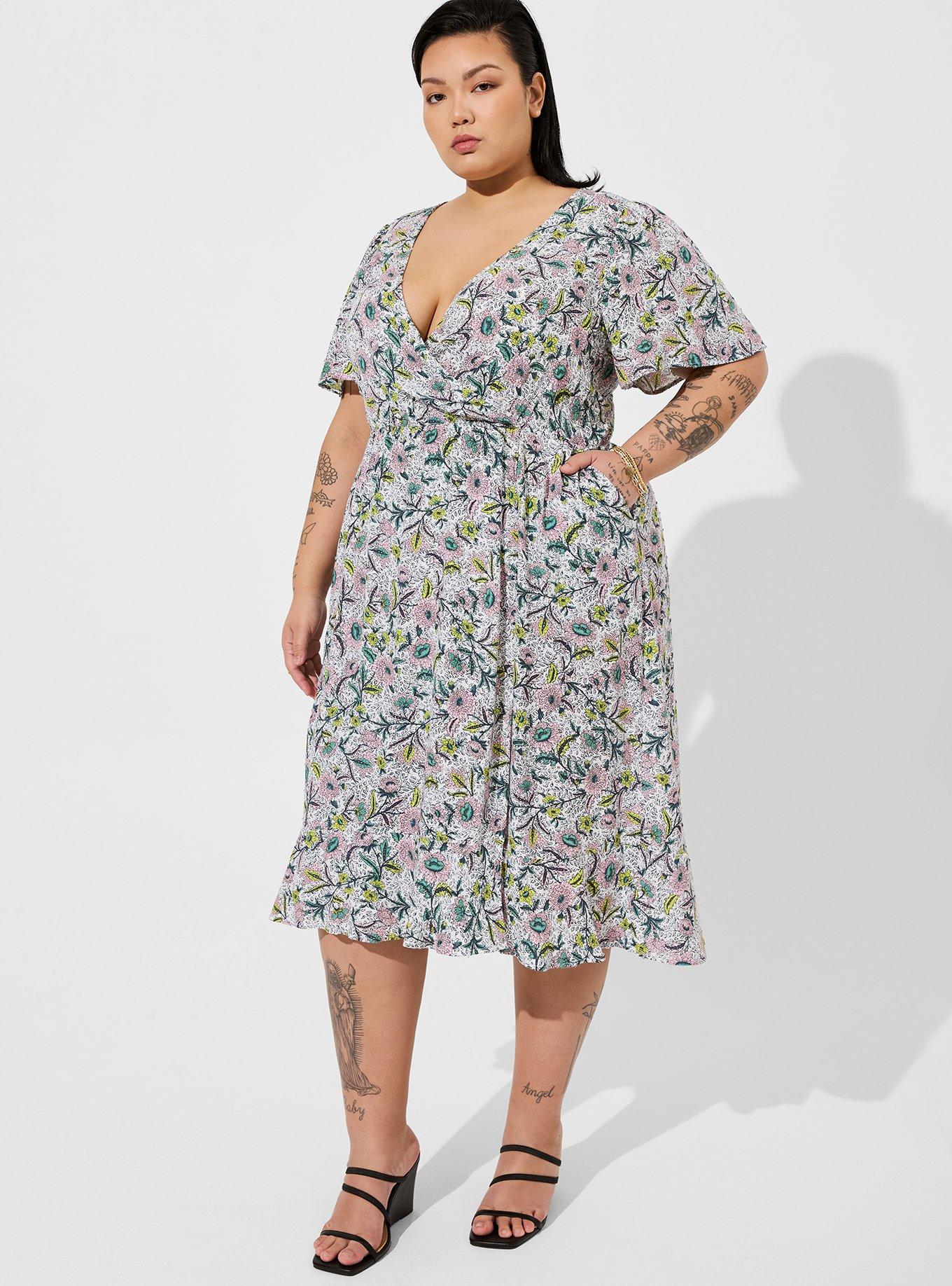 Torrid wrap dress sale