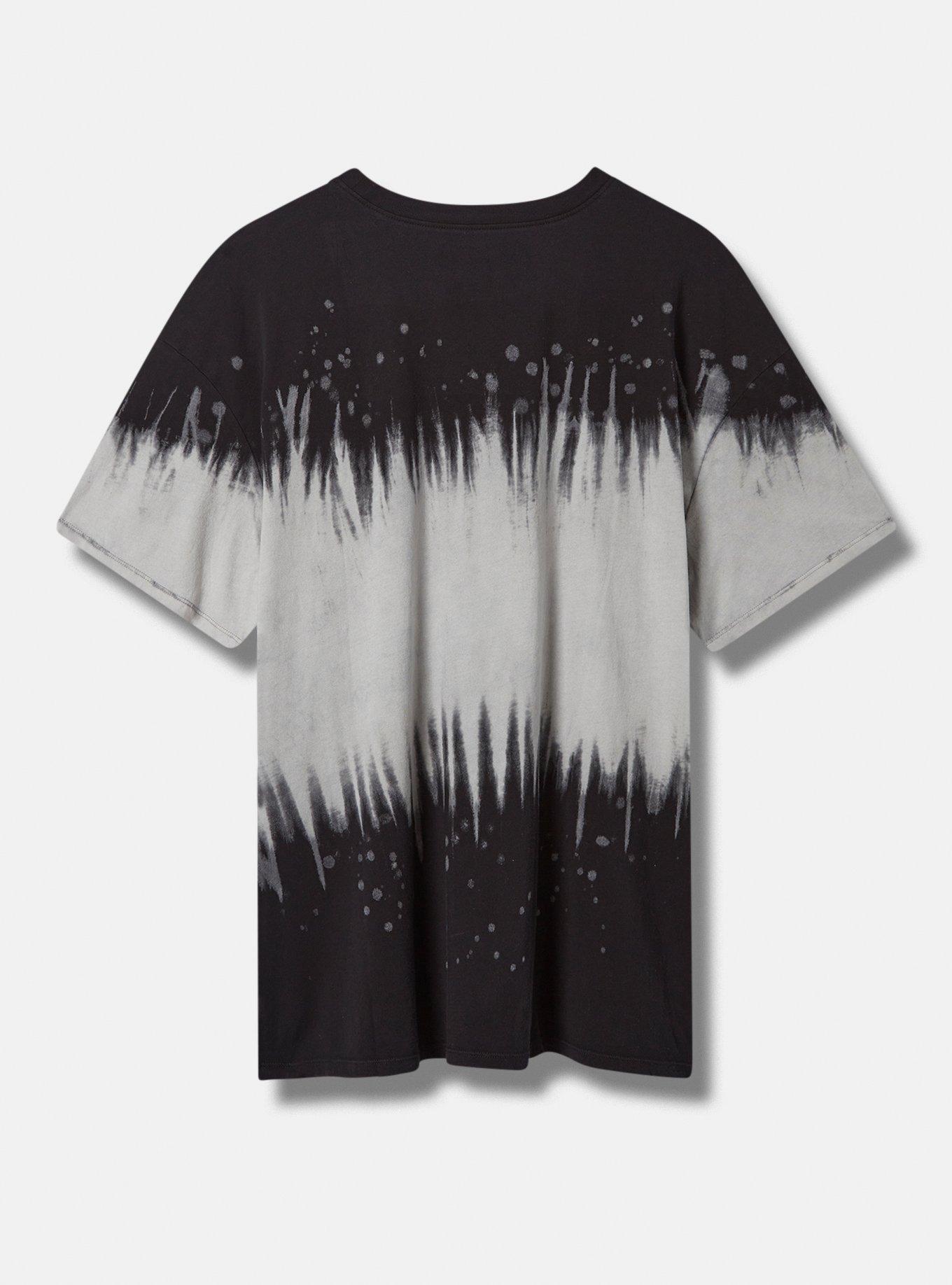 Nirvana Relaxed Fit Cotton Crew Tee, DEEP BLACK, alternate