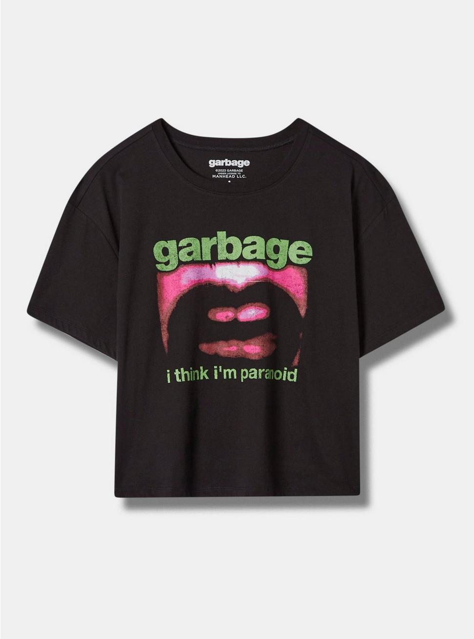 Garbage Relaxed Fit Cotton Crop Crew Tee