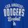 MLB Los Angeles Dodgers Classic Fit Cotton Notch Tee, NAVY, swatch