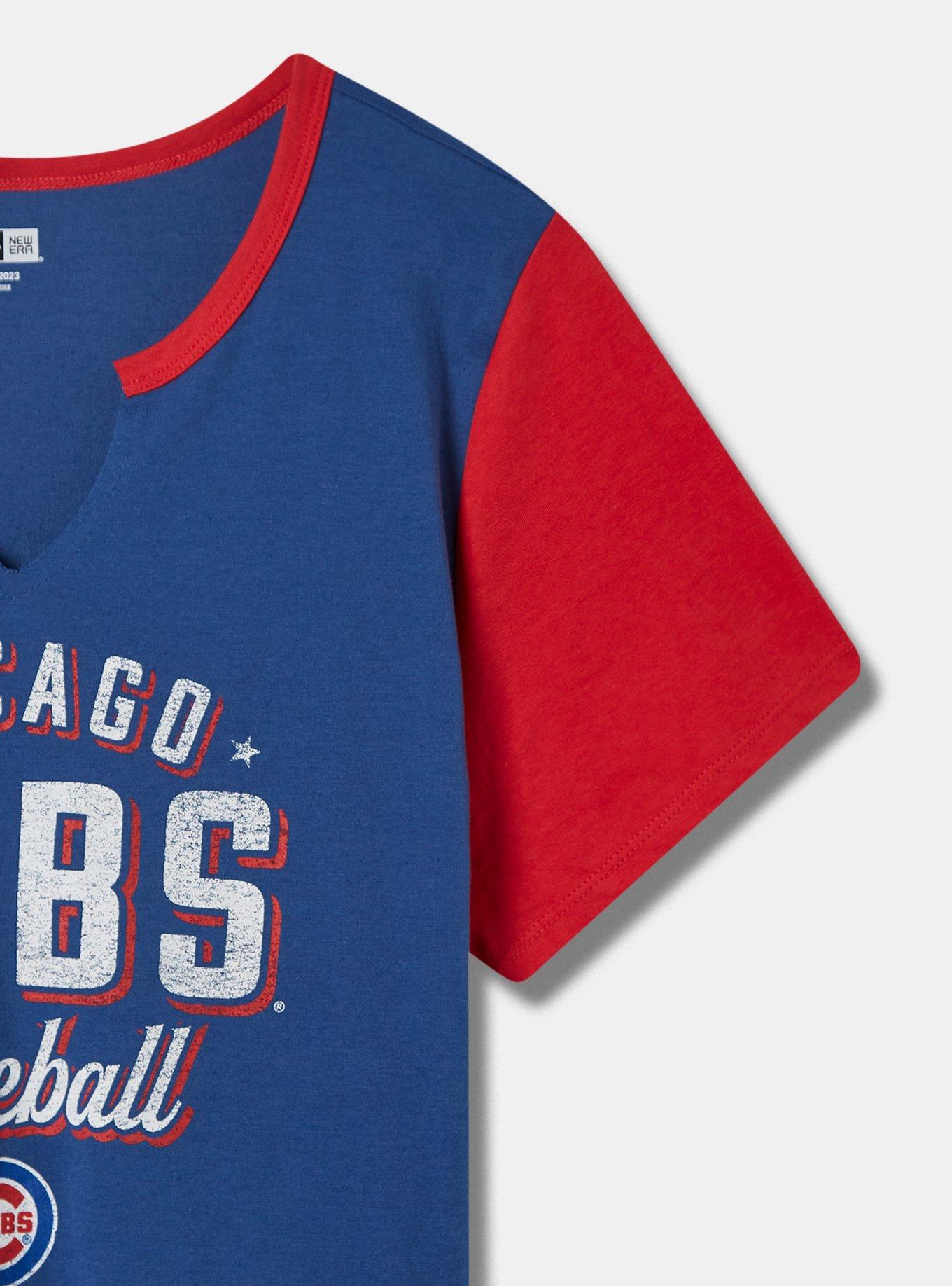 MLB Chicago Cubs Classic Fit Cotton Notch Tee, BLUE, alternate