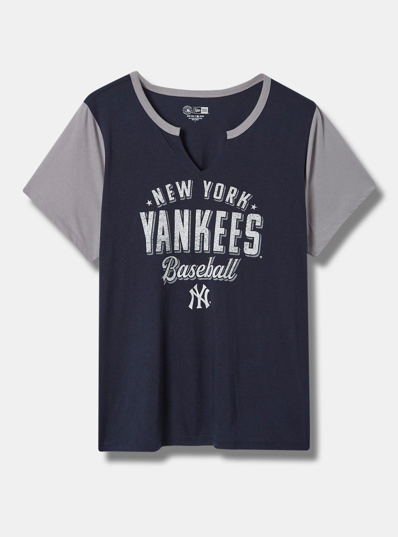 Plus Size - MLB New York Yankees Classic Fit Cotton Notch Tee - Torrid