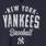 MLB New York Yankees Classic Fit Cotton Notch Tee, NAVY, swatch