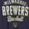 MLB Milwaukee Brewers Classic Fit Cotton Notch Tee, NAVY, swatch