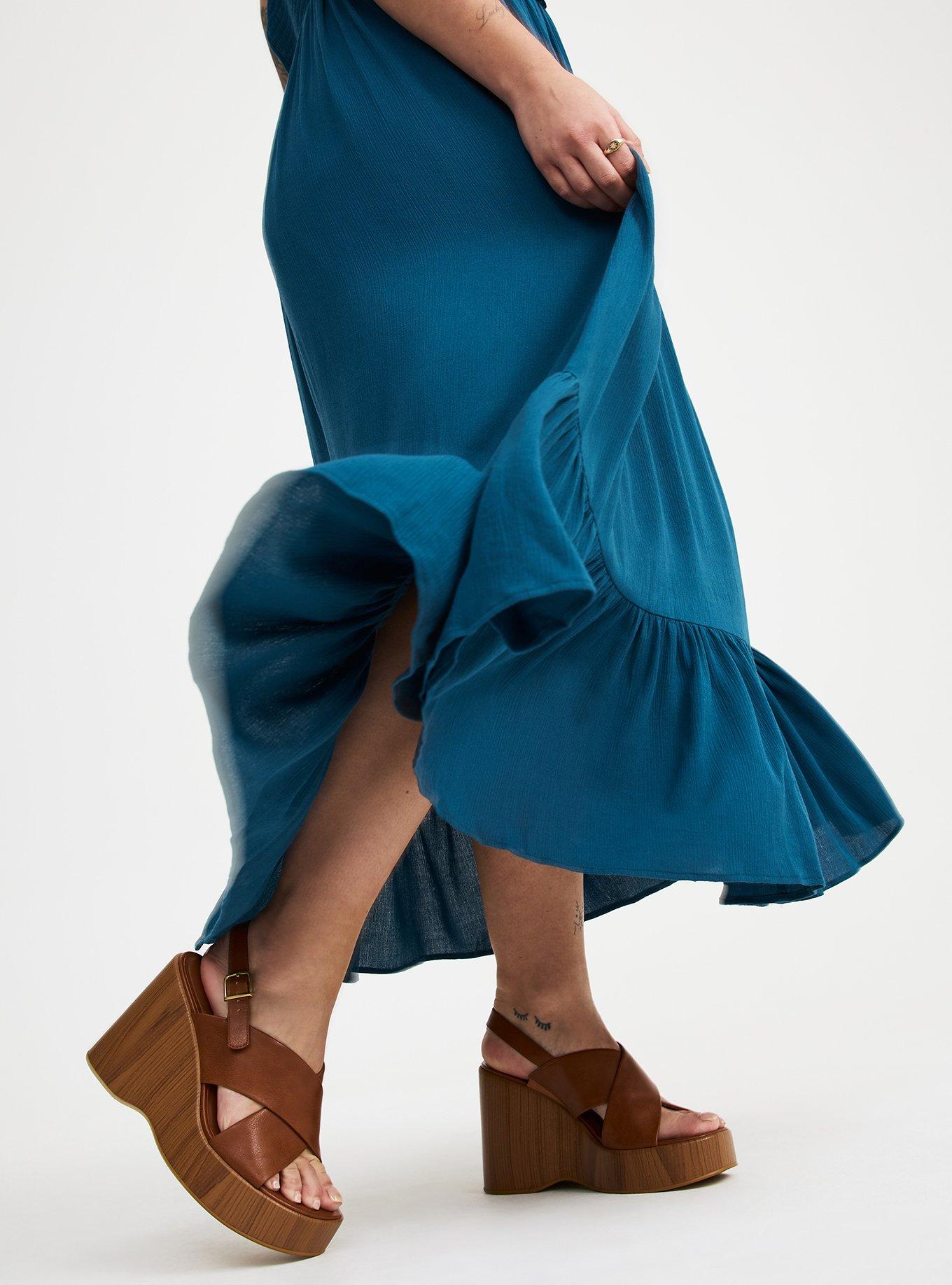 Lace Inset Maxi Dress