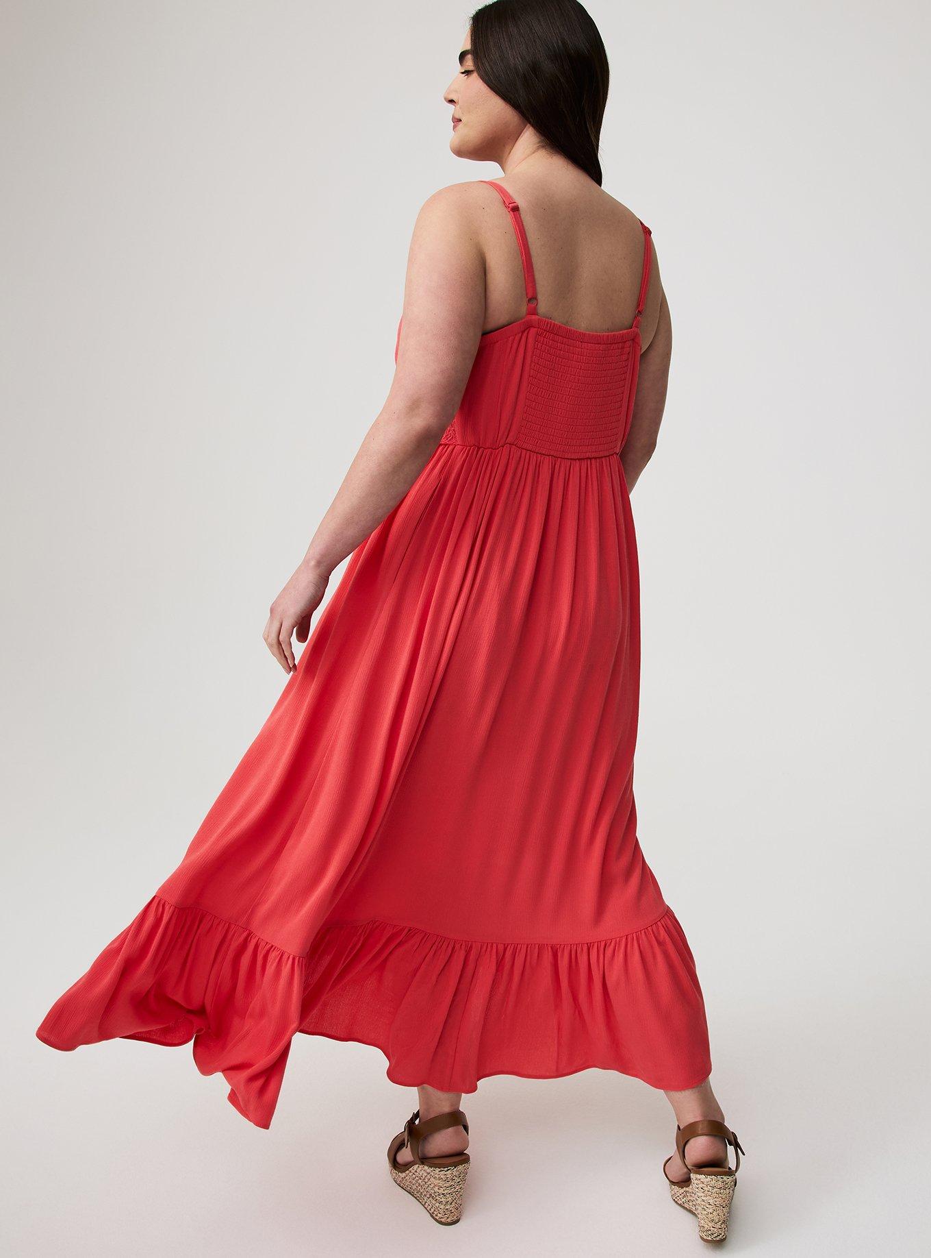 Lace Inset Maxi Dress