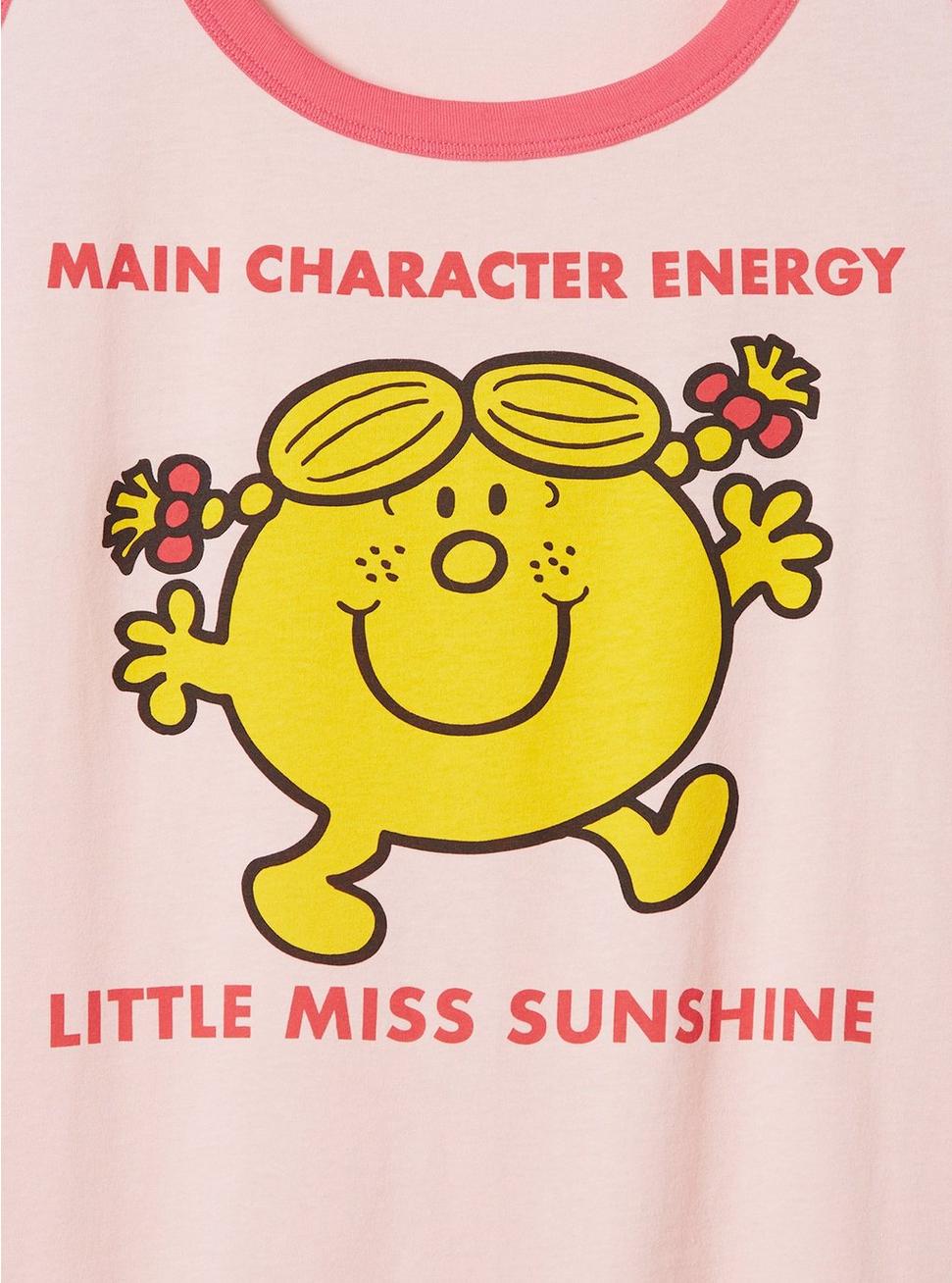 Little Miss Sunshine Classic Fit Cotton Ringer Tank, PINK, alternate