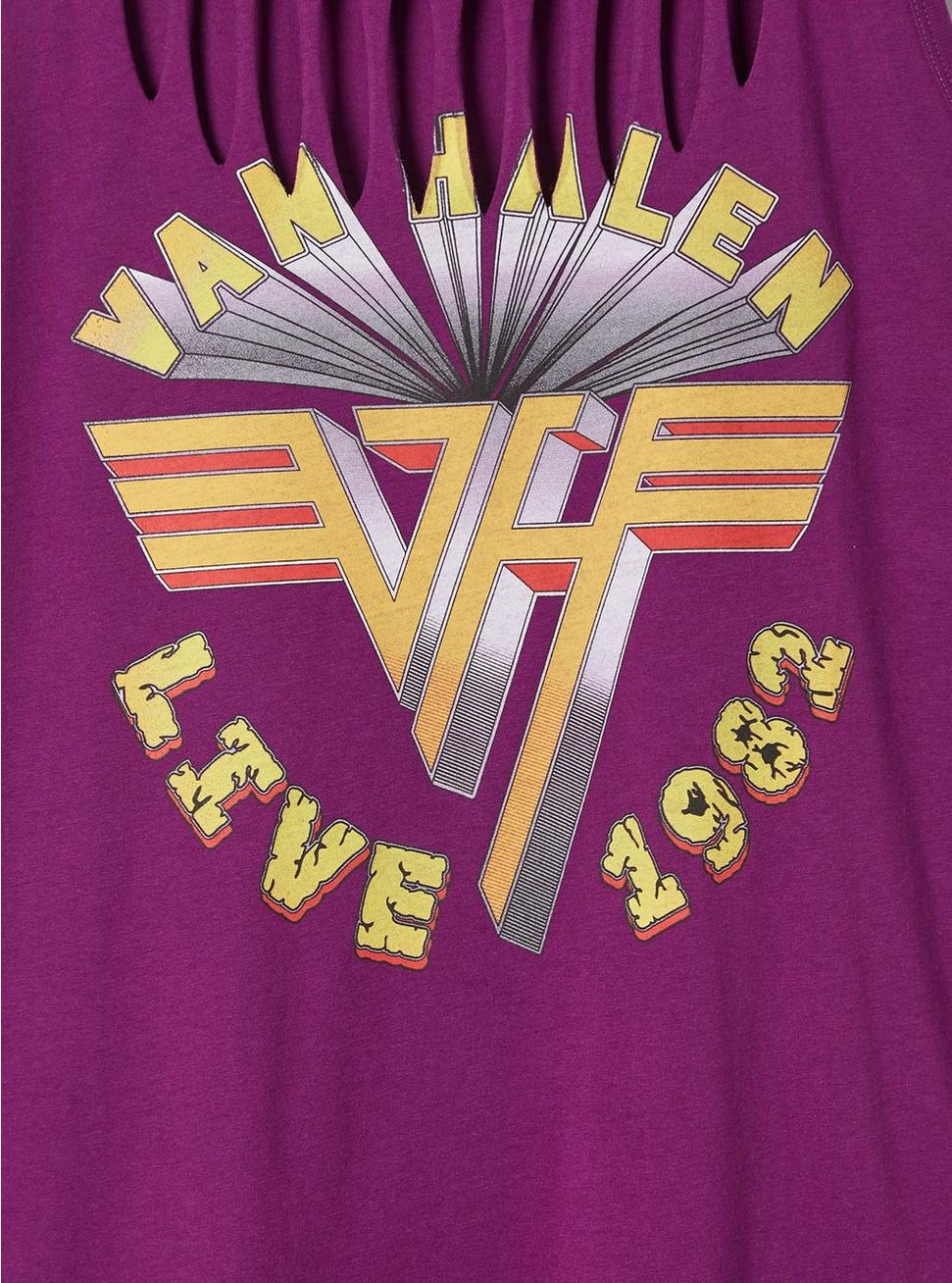 Van Halen Classic Fit Cotton Slash Tank, PURPLE, alternate