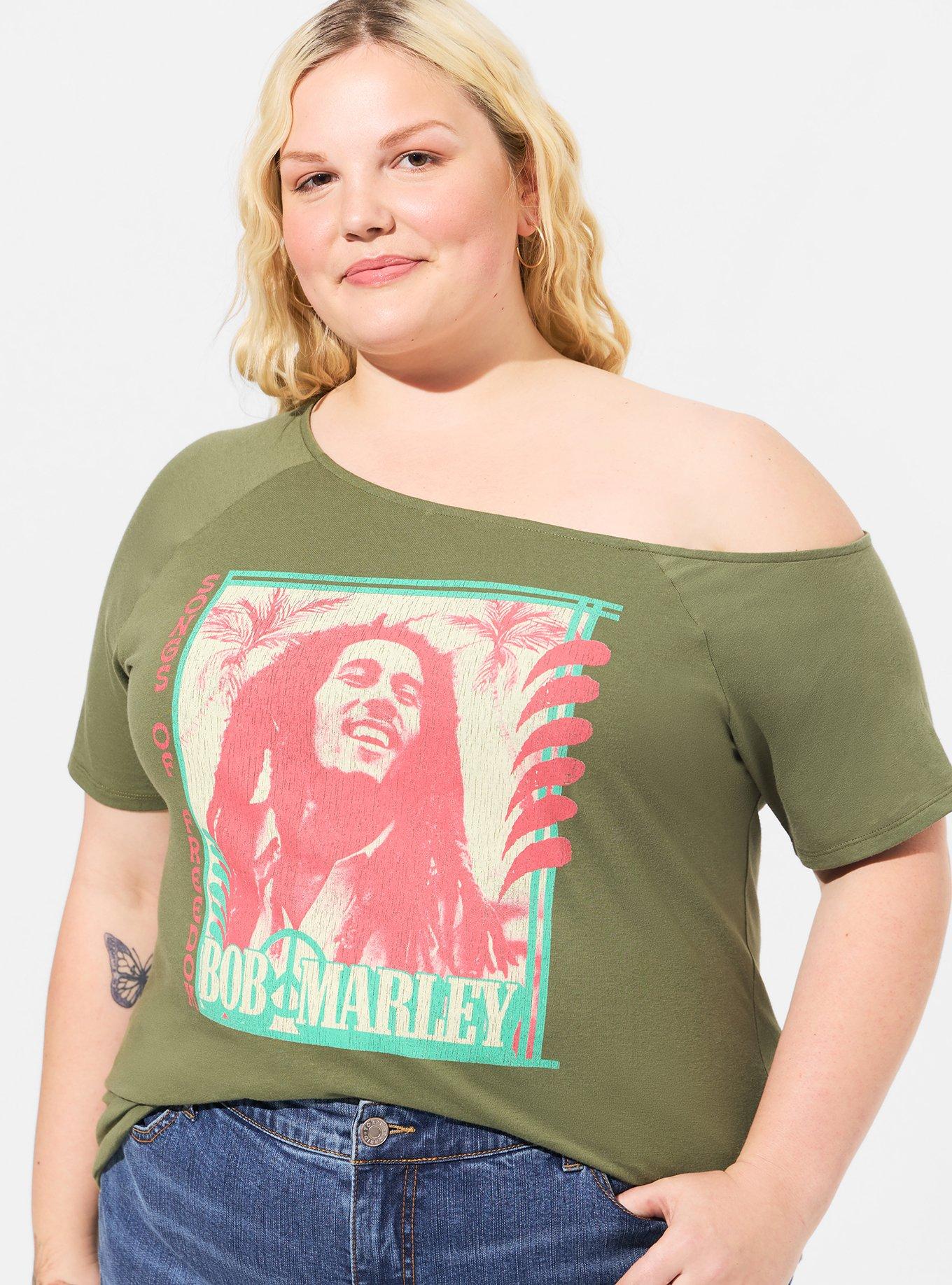 Plus Size - Bob Marley Classic Fit Cotton Off Tee - Torrid