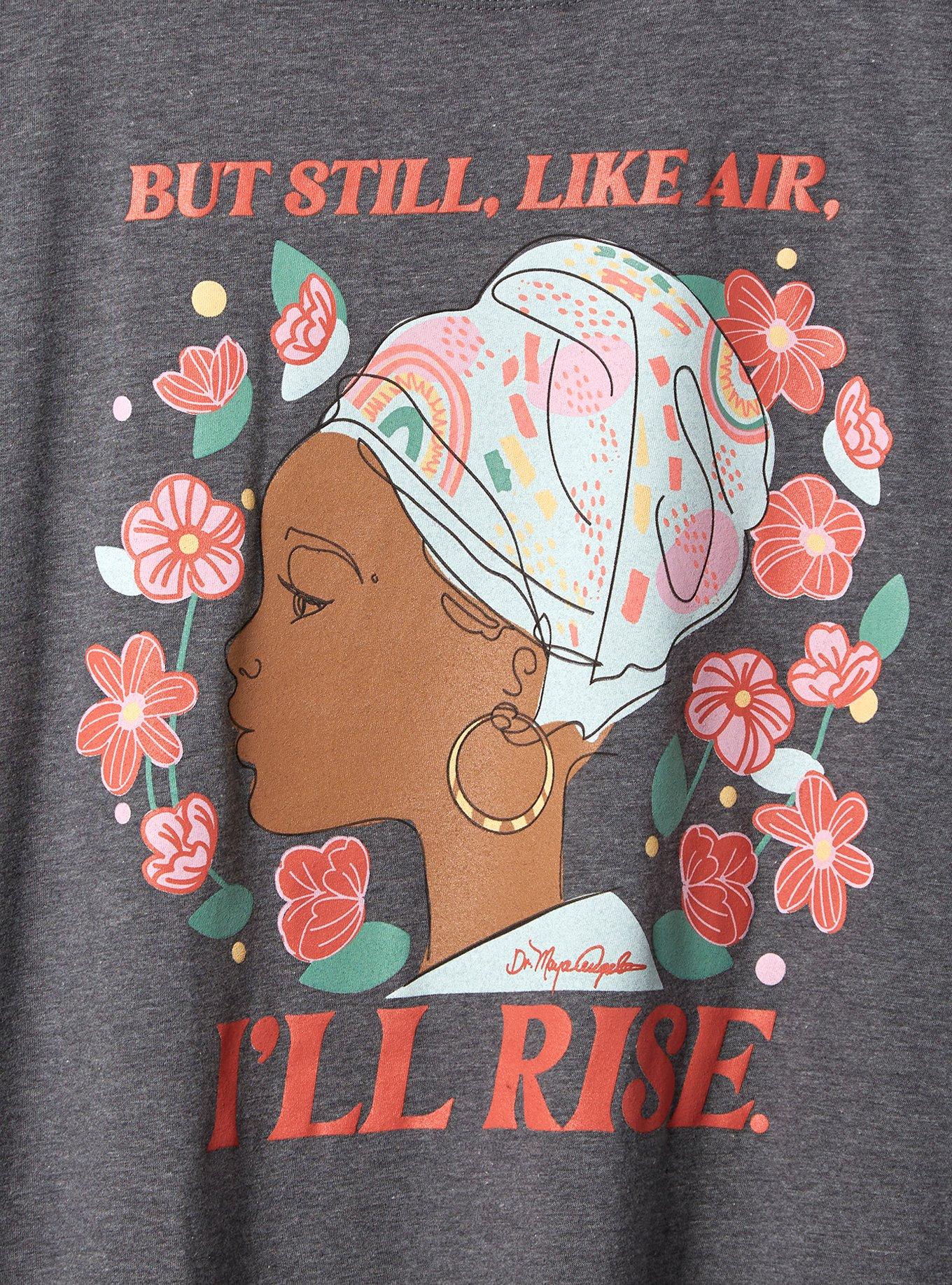 #TORRIDSTRONG Maya Angelou Slim Fit Crew Tee, MEDIUM HEATHER GREY, alternate