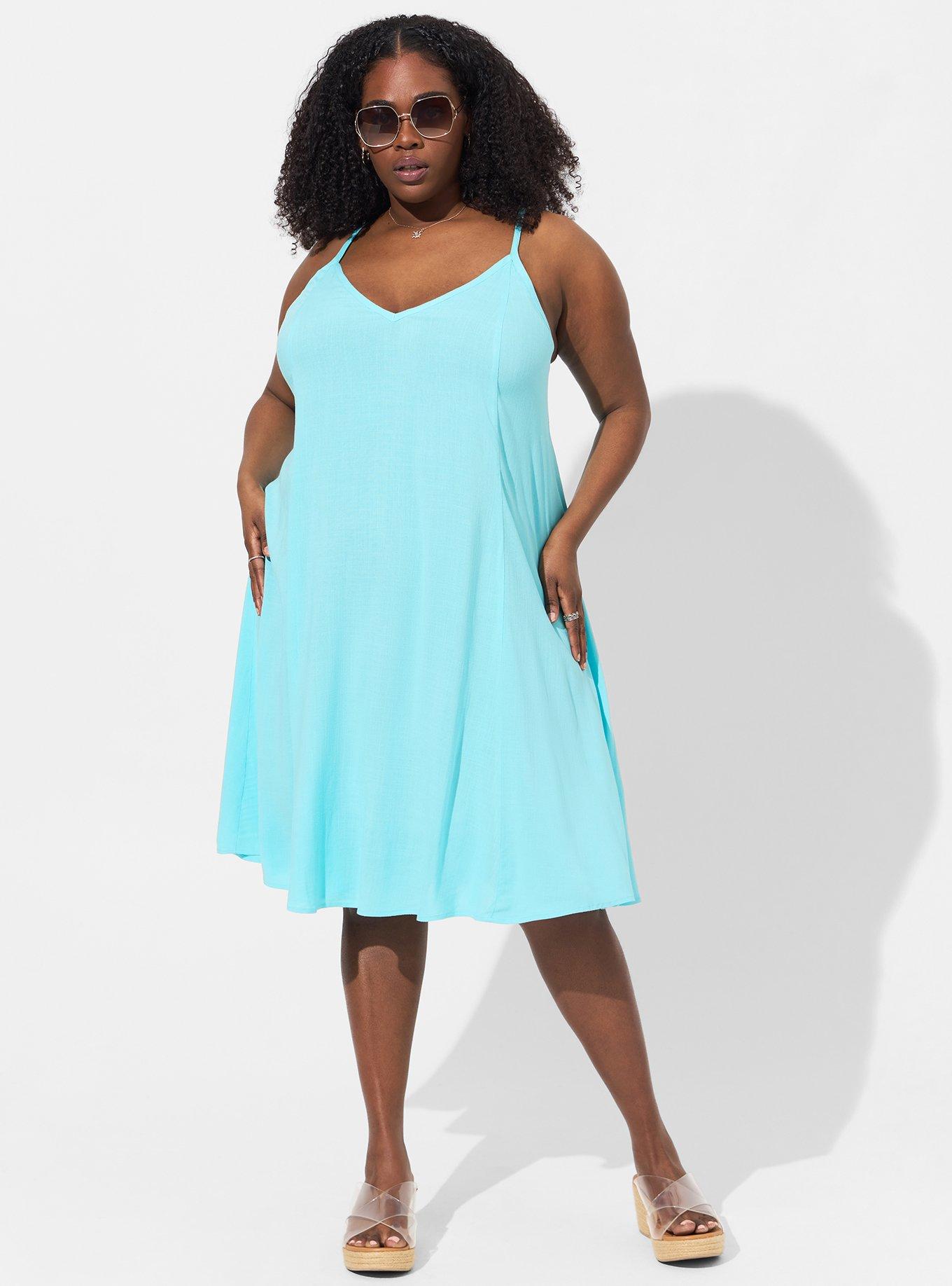 Torrid teal dress sale