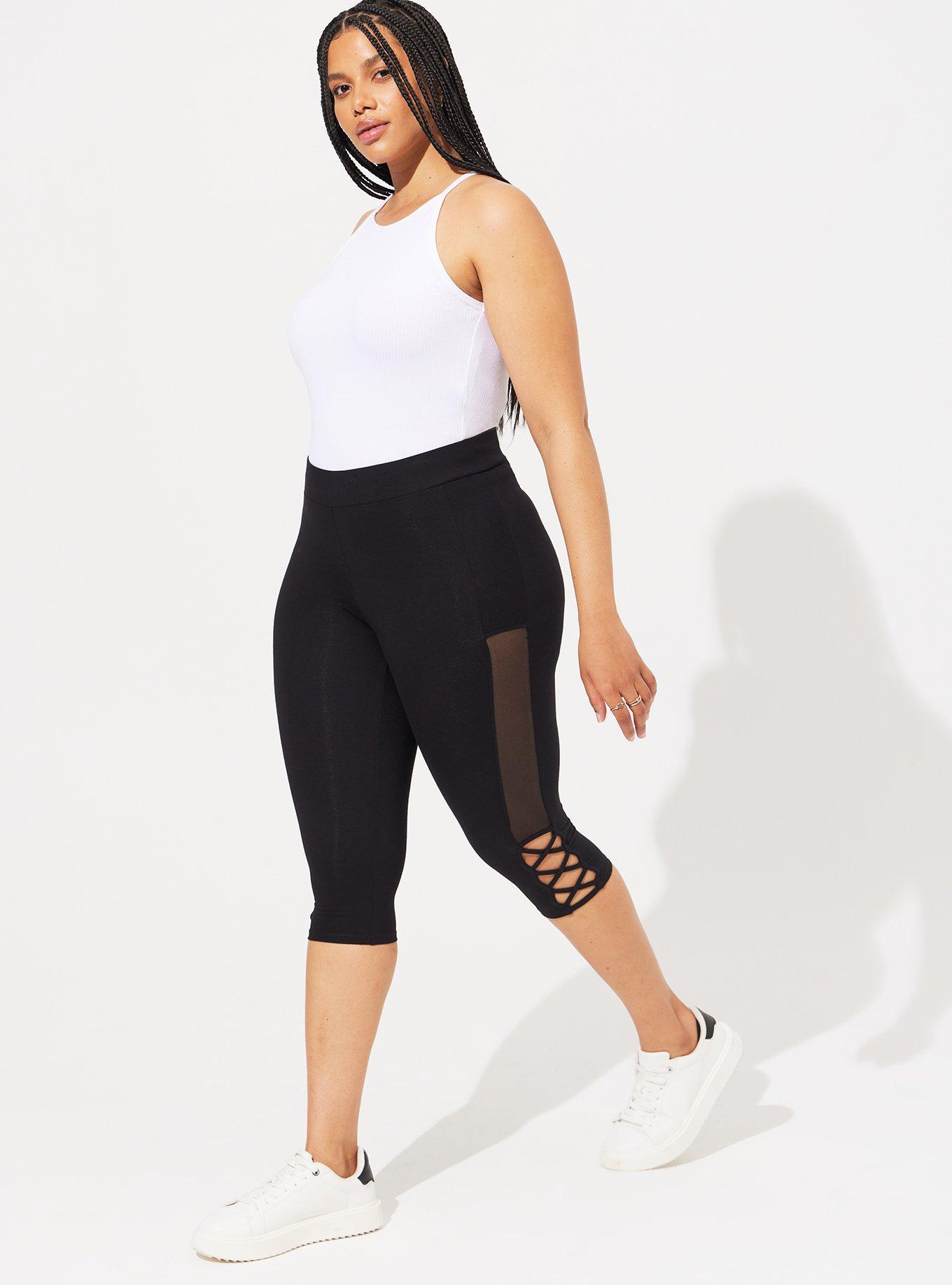 Plus Size - Full Length Signature Mesh Side Legging - Torrid